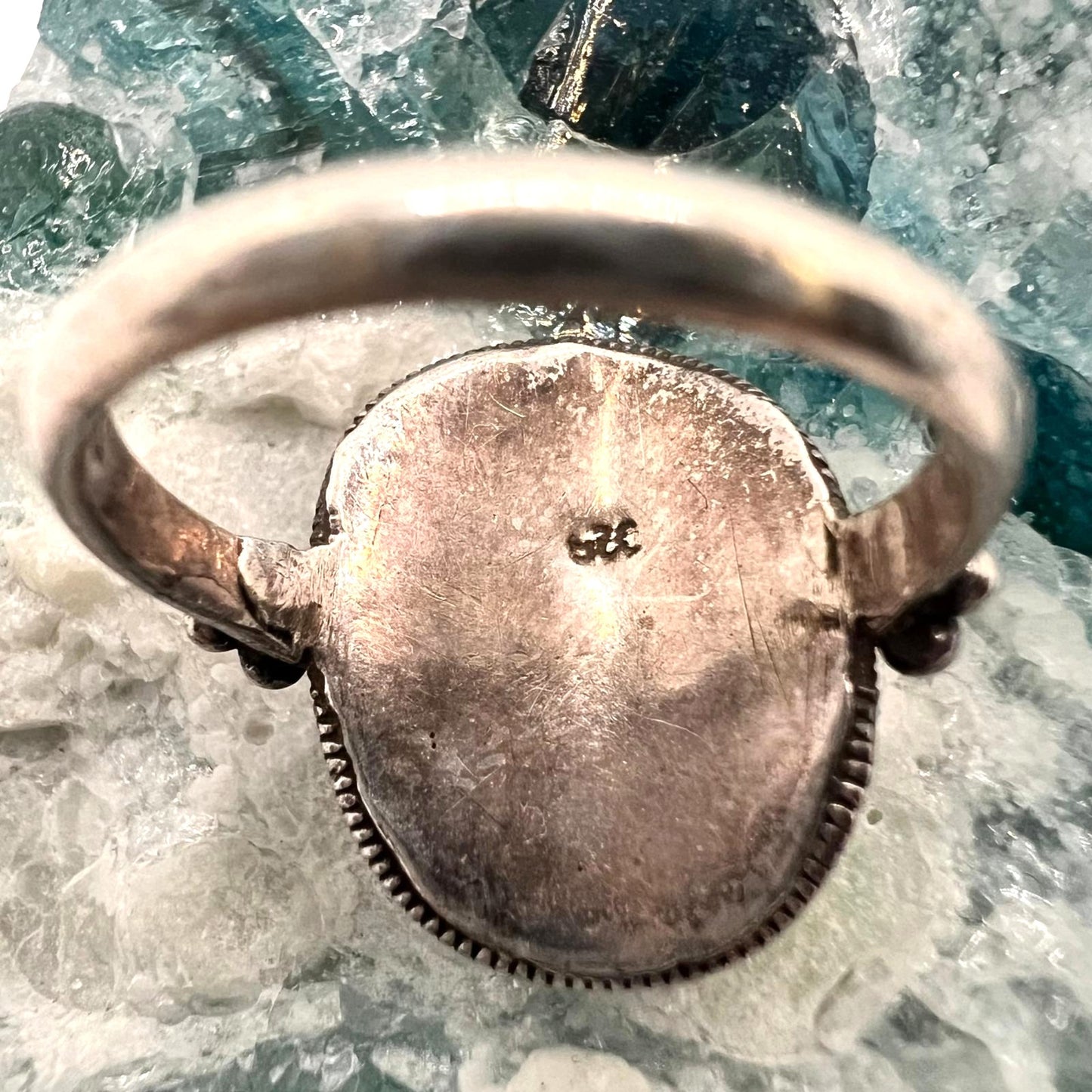 Vintage 925 Silber Ring mit Türkis – Handgefertigt & Einzigartig