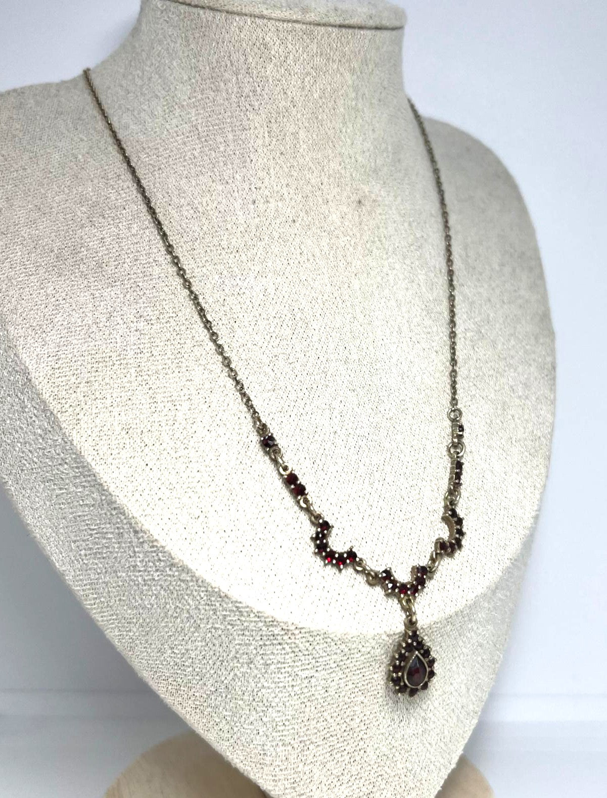 Antike Granatkette Böhmisches Collier