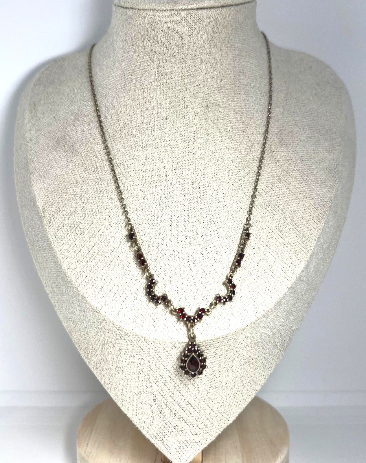 Antike Granatkette Böhmisches Collier