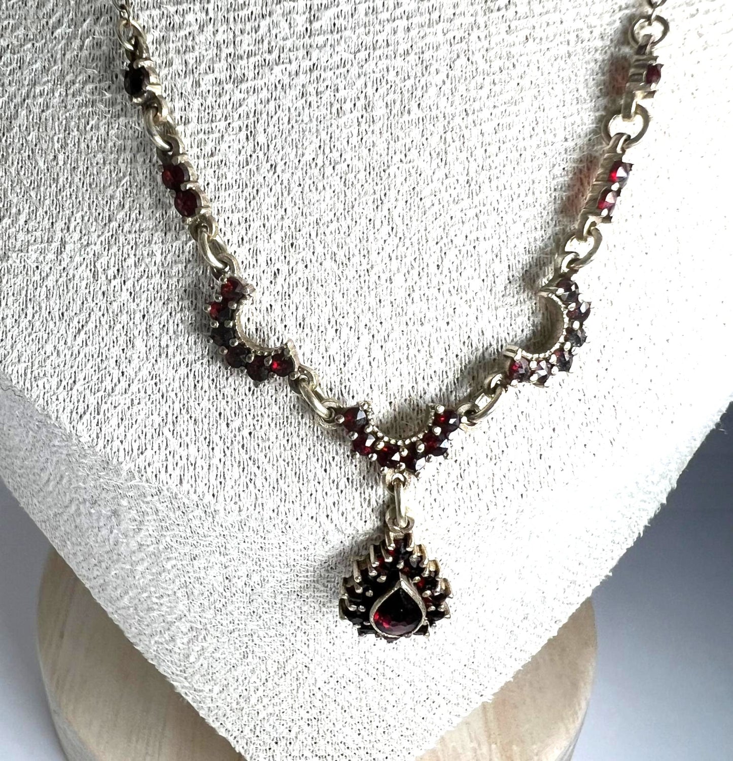 Antike Granatkette Böhmisches Collier