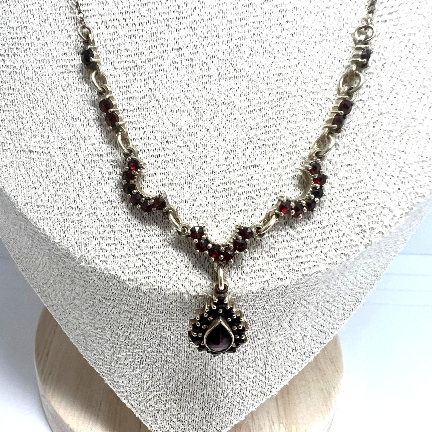 Antike Granatkette Böhmisches Collier