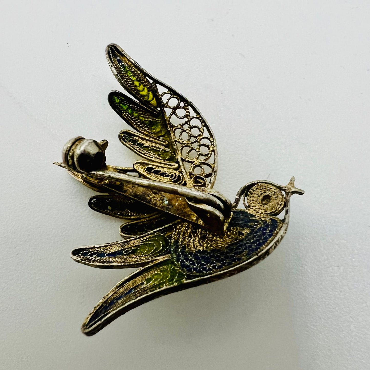 Antike Jugendstil Vogel-Brosche