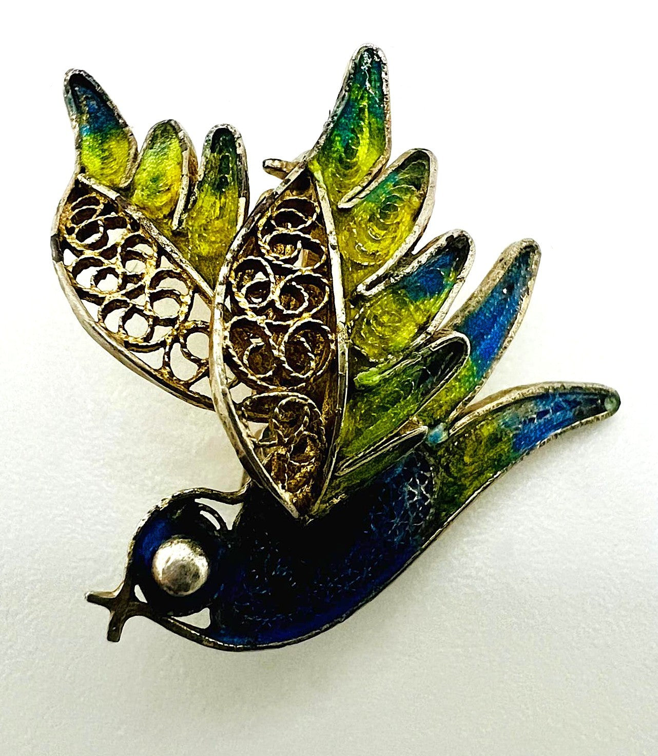 Antike Jugendstil Vogel-Brosche