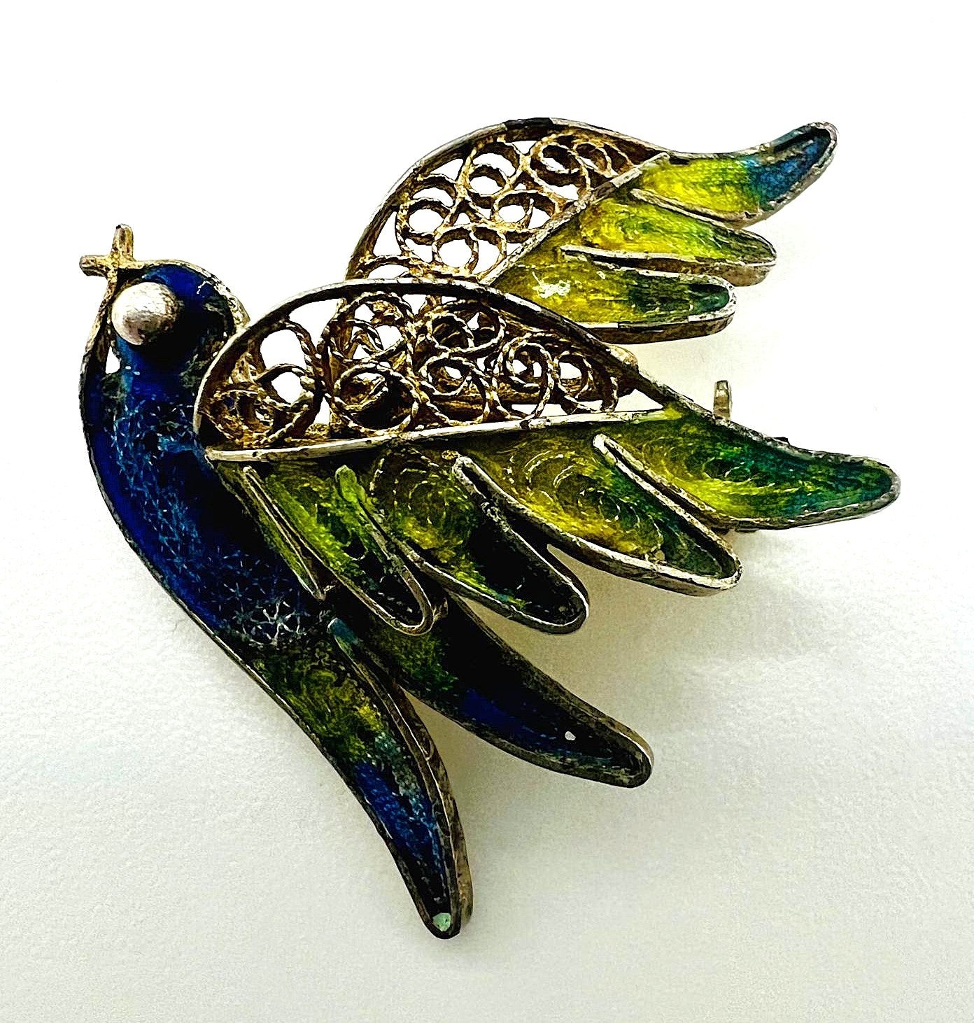 Antike Jugendstil Vogel-Brosche