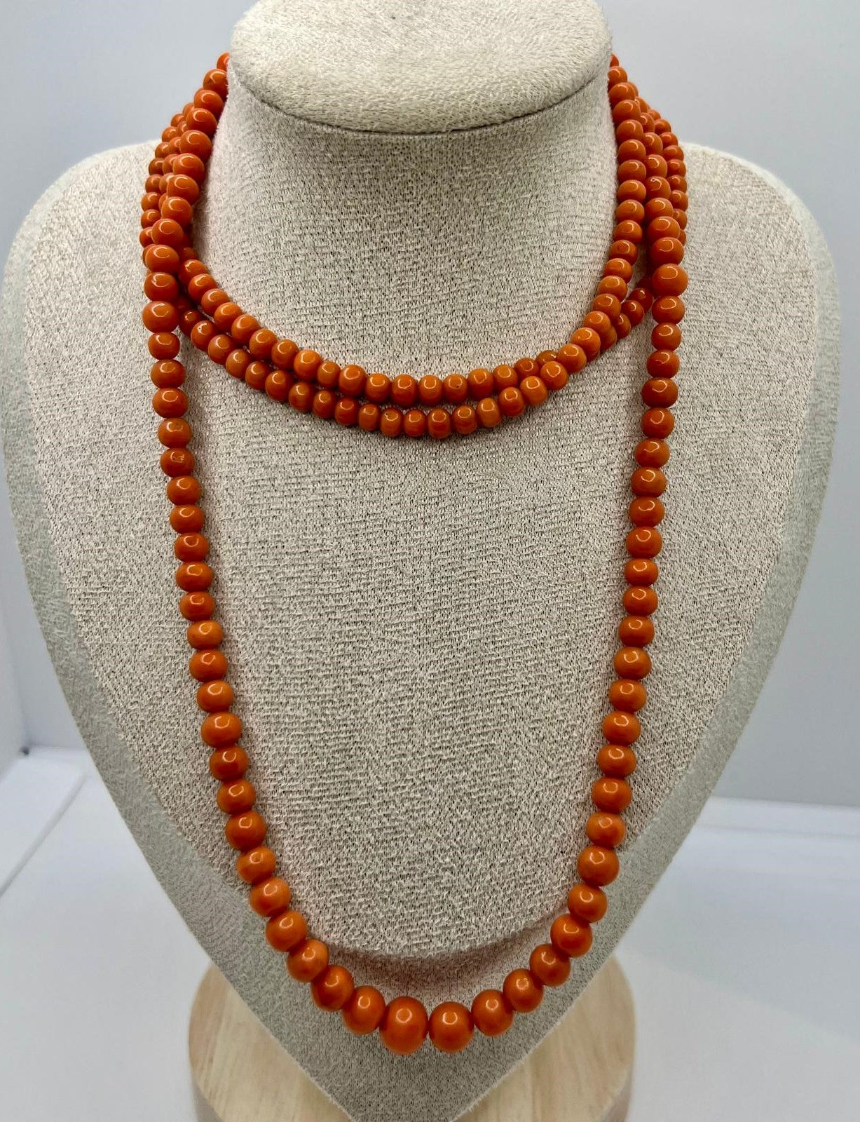 Art Deco Korallen Kette