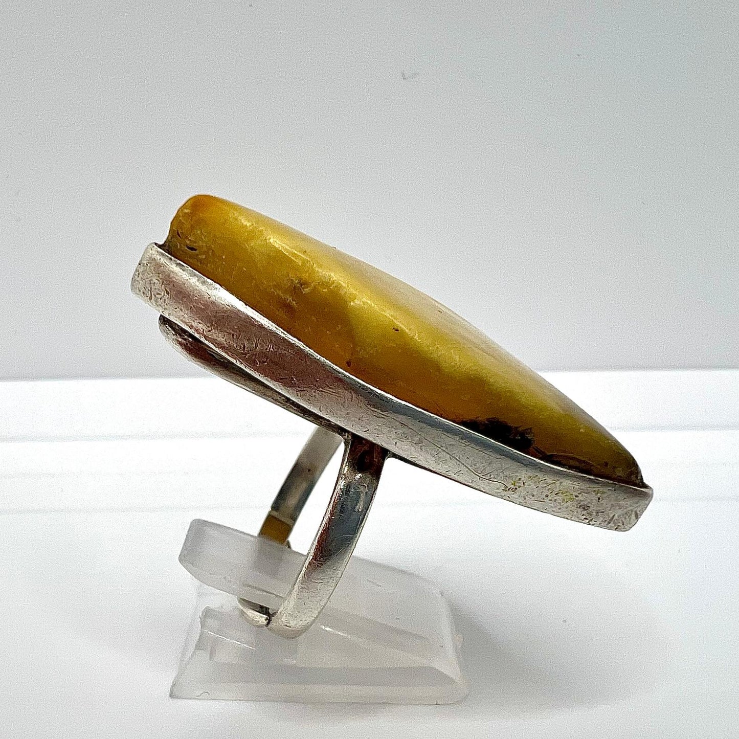 Handgefertigter Bernstein Butterscotch Ring
