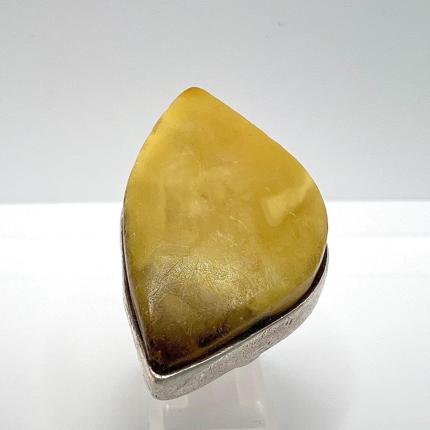 Handgefertigter Bernstein Butterscotch Ring
