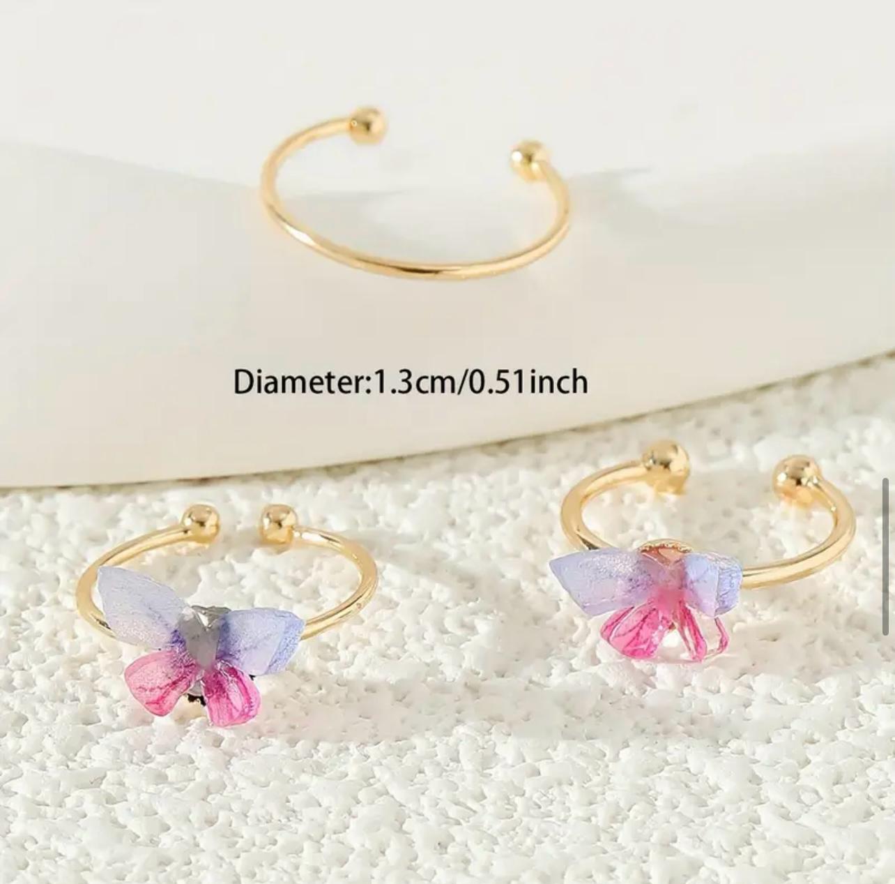Butterfly Zehenring Stilvoller Schmuck