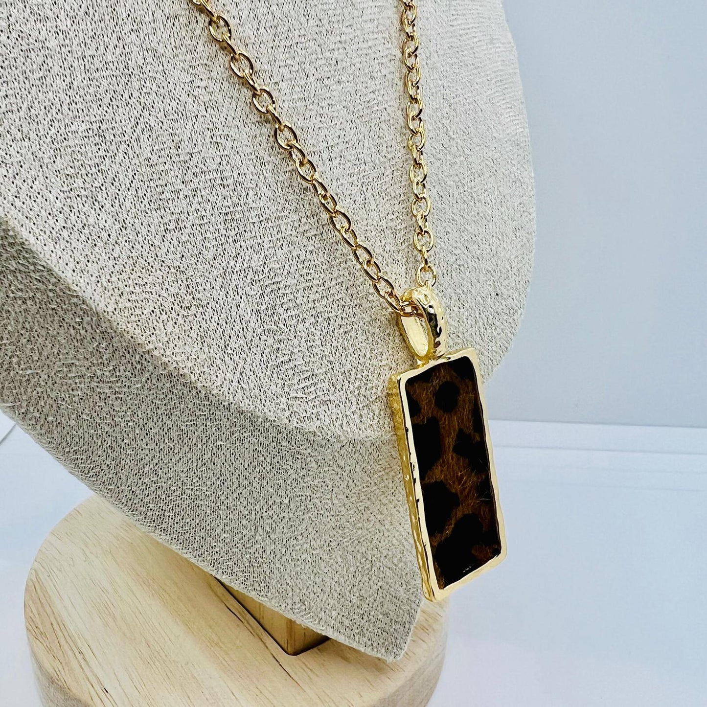 Designer Kette mit Leopardenmuster