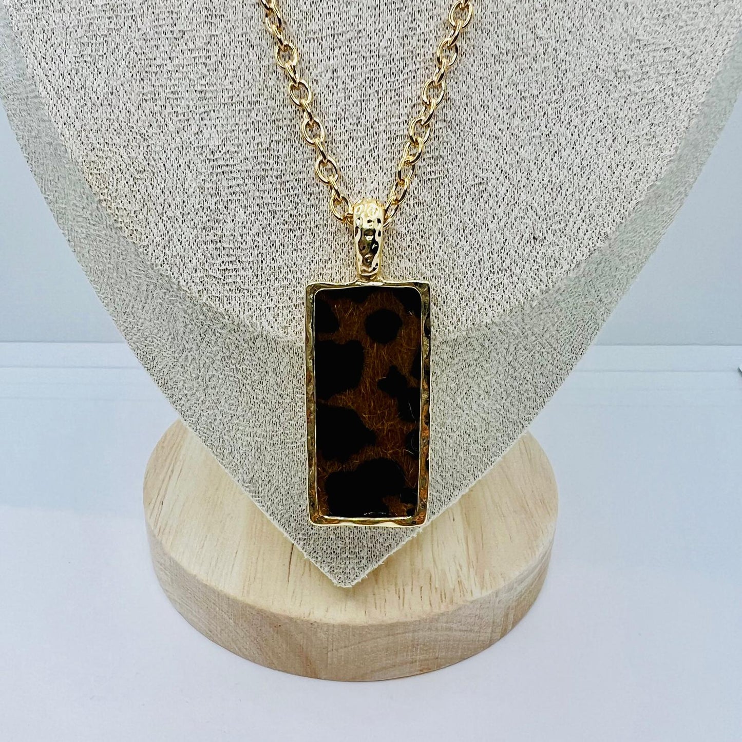 Designer Kette mit Leopardenmuster