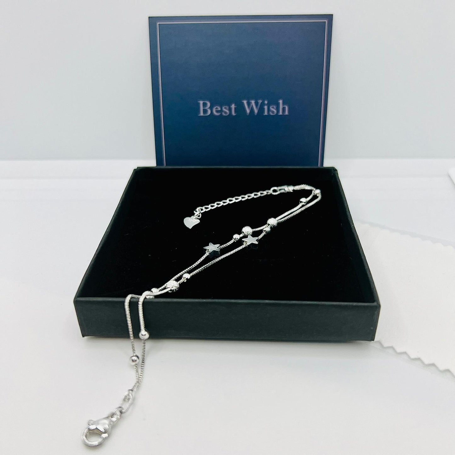 Armband 925 Sterling Silber mit Sternen