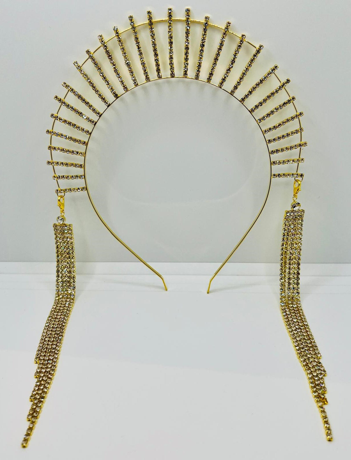 Gold Strass Sonnenkrone
