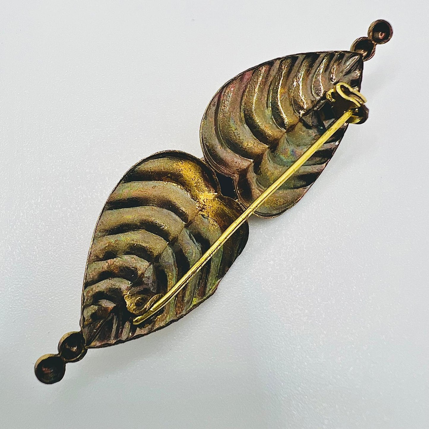Jugendstil Brosche Filigrane Blattform
