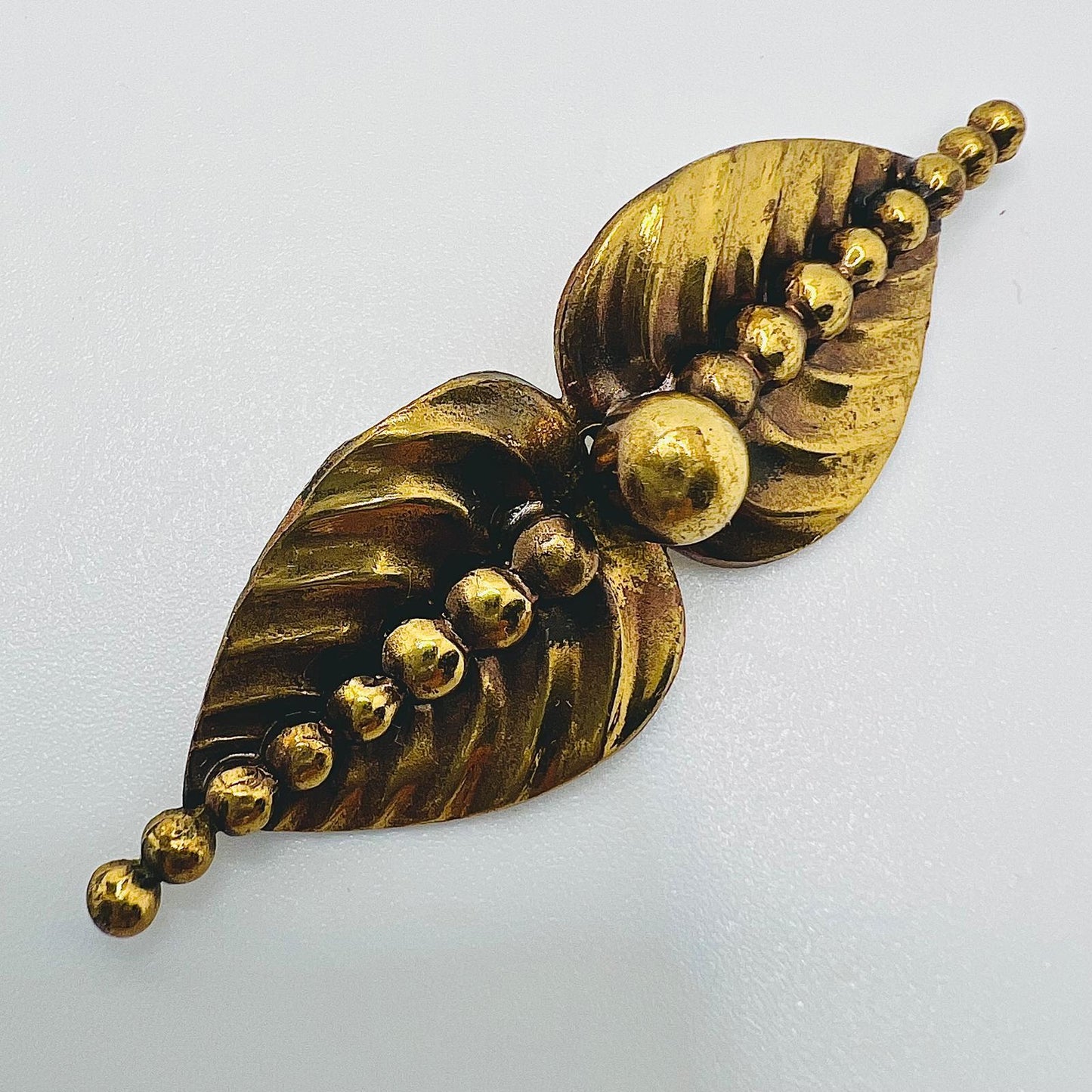 Jugendstil Brosche Filigrane Blattform