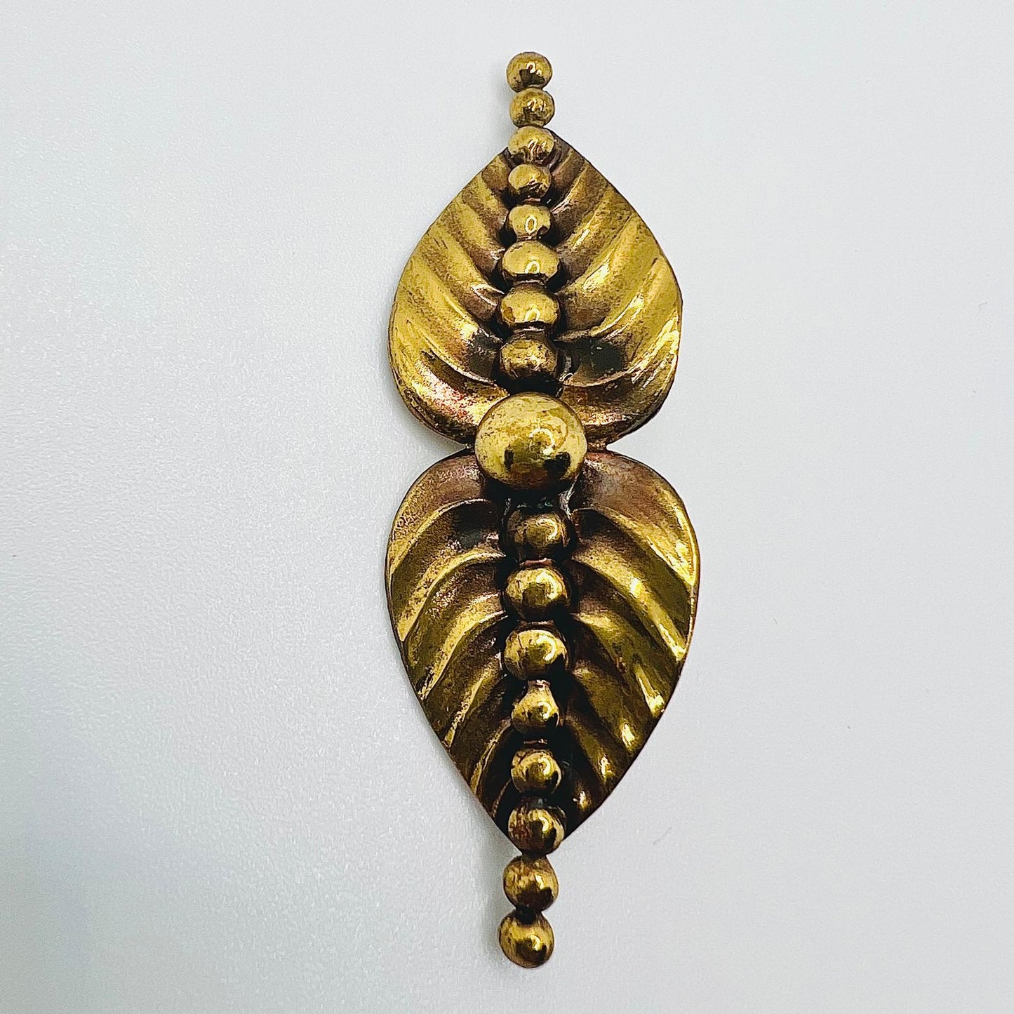 Jugendstil Brosche Filigrane Blattform