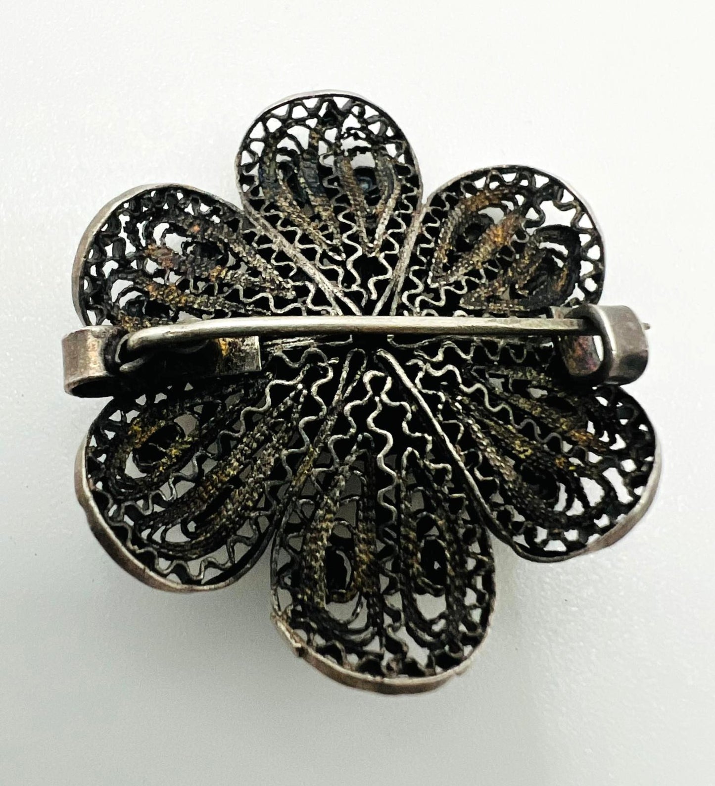 Jugendstil Brosche aus Silber