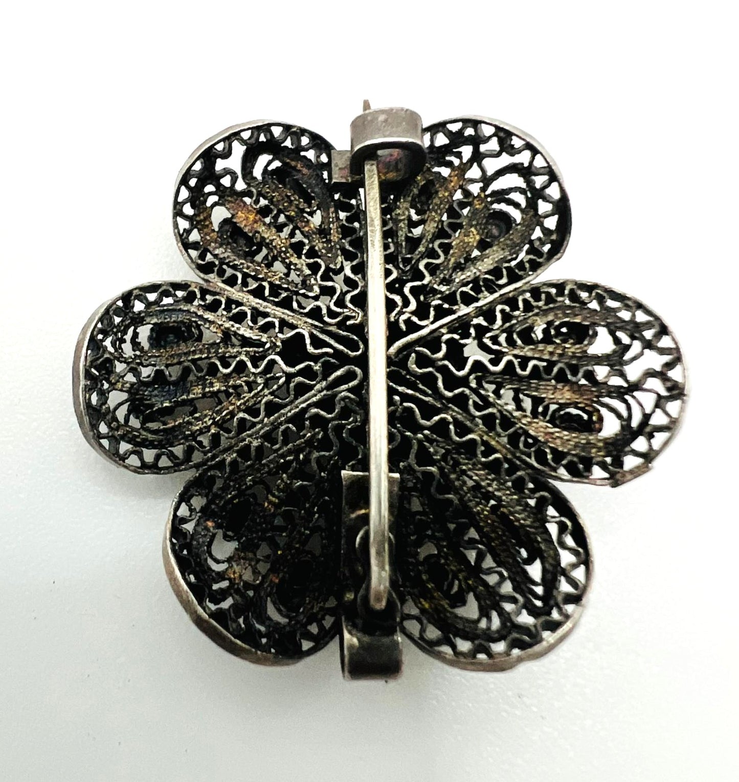 Jugendstil Brosche aus Silber