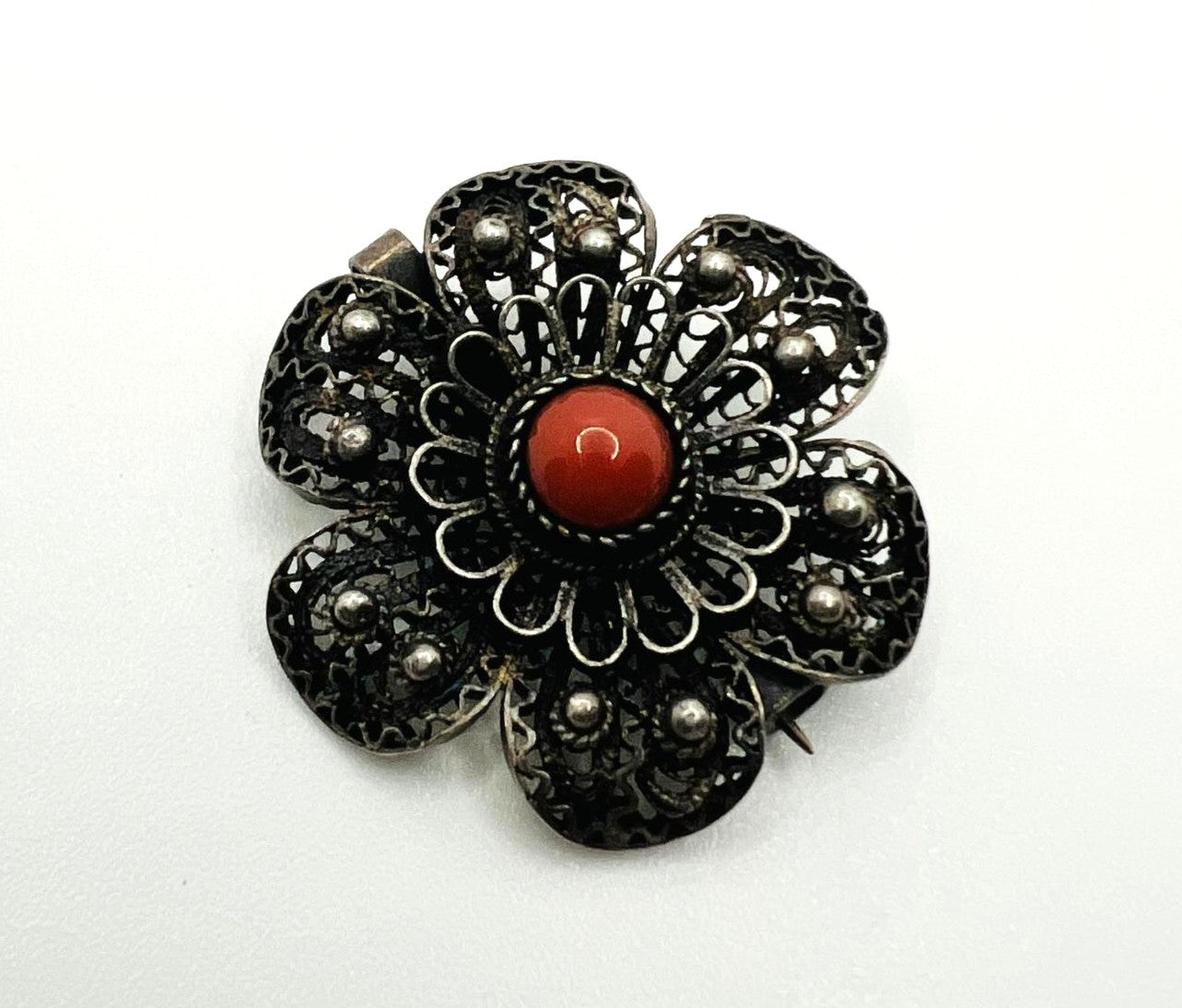 Jugendstil Brosche aus Silber