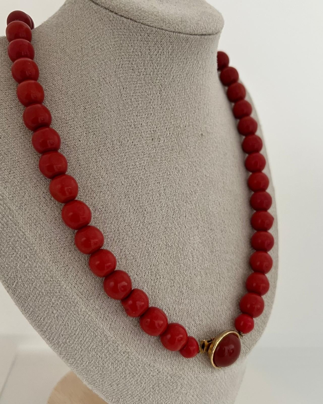 Vintage Korallen-Collier