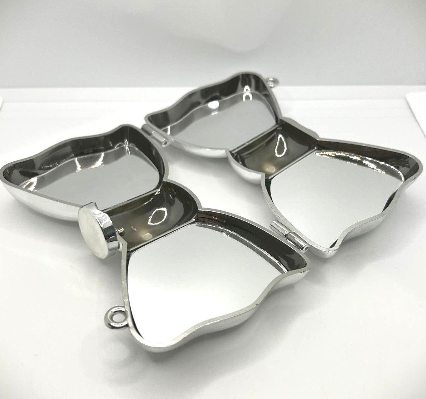 Mini Clutch Schleife Silber