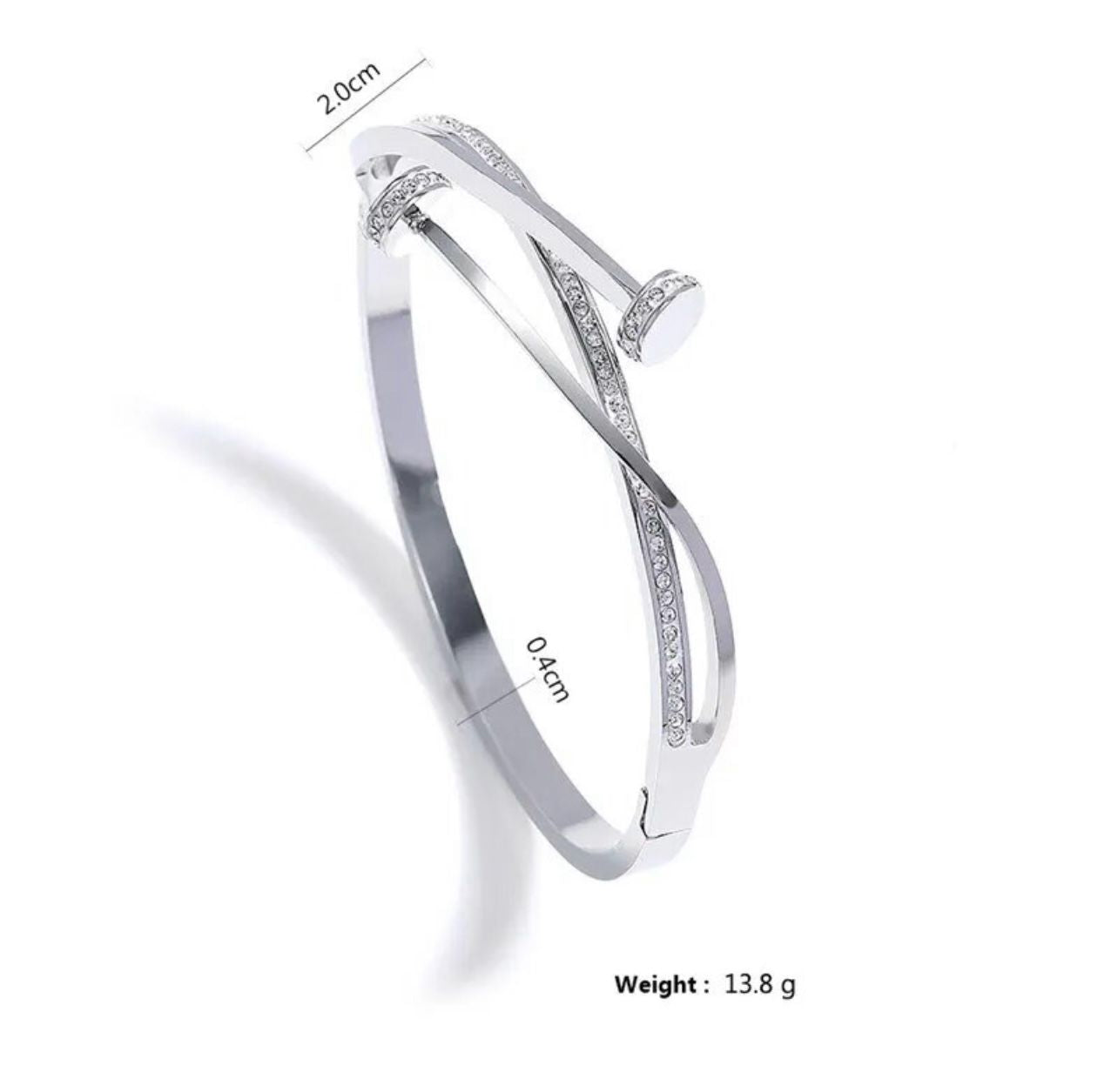 Nagel Armreif Zirkon