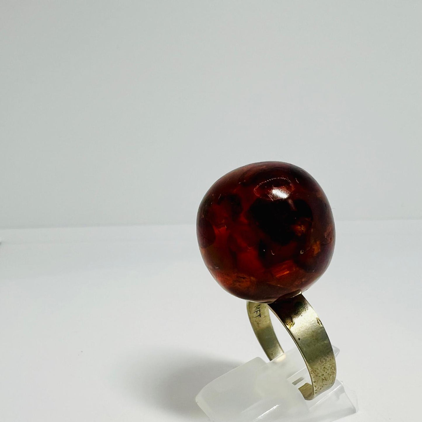 Natur Bernstein Designer-Ring