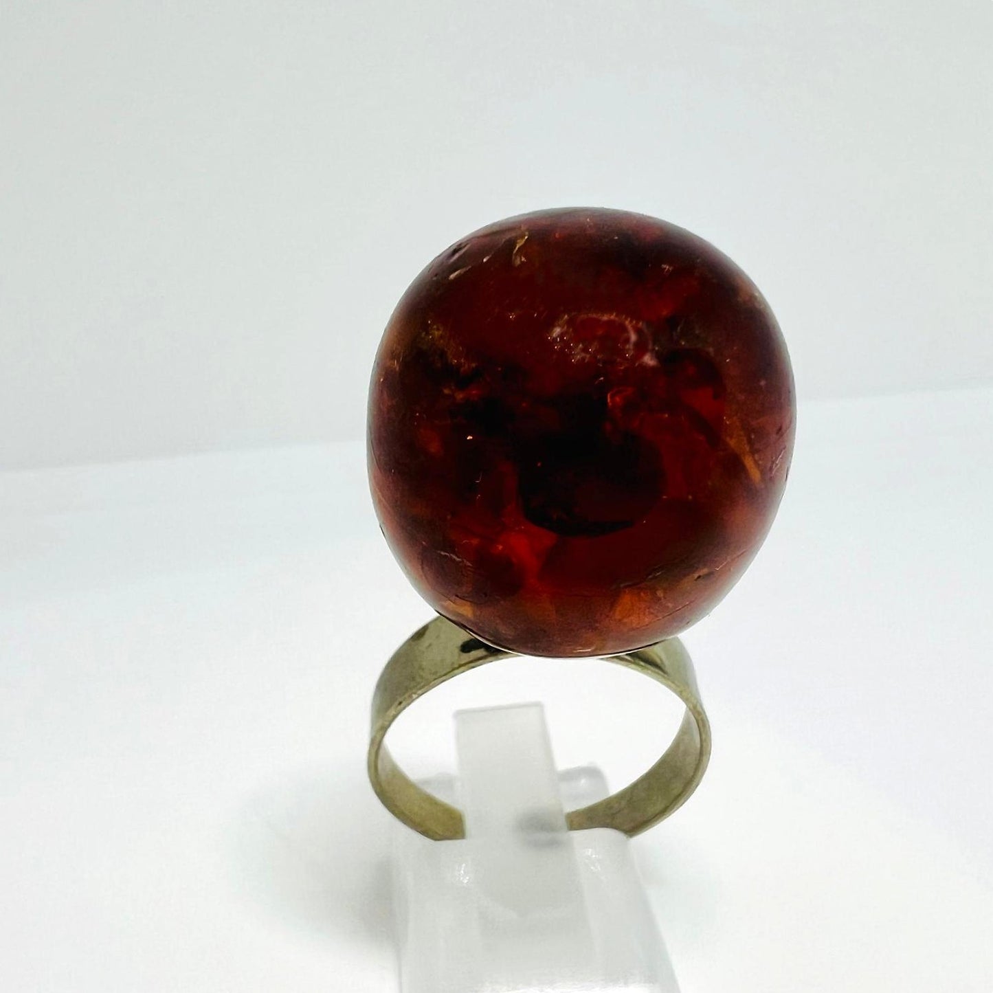 Natur Bernstein Designer-Ring