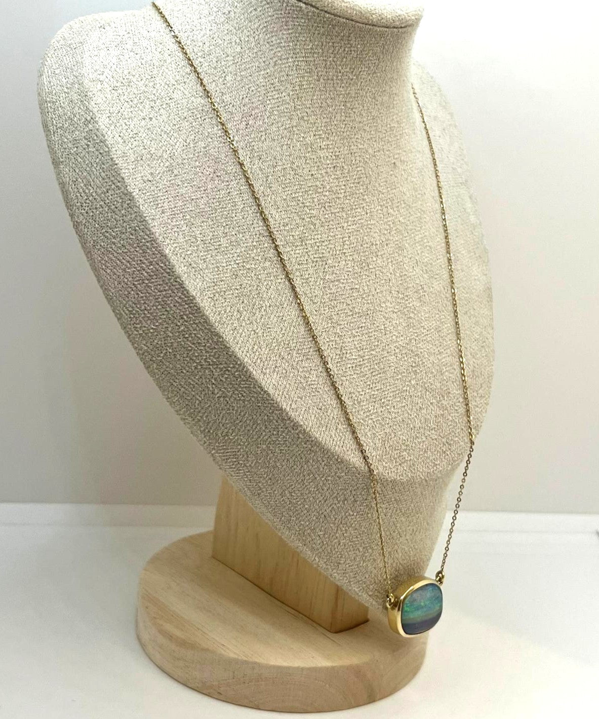 Opal Kette 585 750 Gold