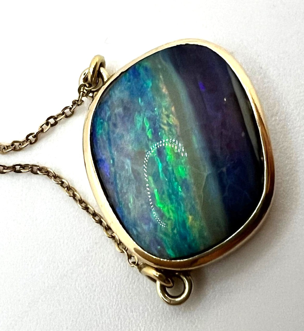 Opal Kette 585 750 Gold