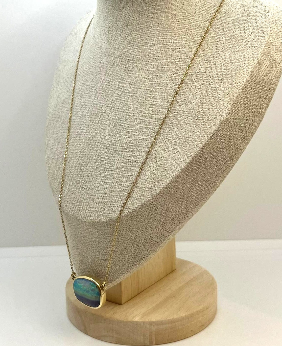 Opal Kette 585 750 Gold