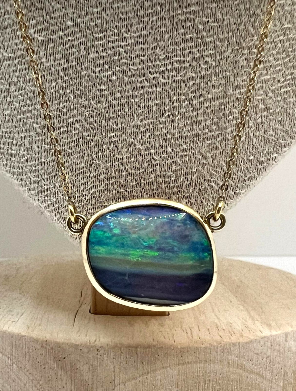 Opal Kette 585 750 Gold