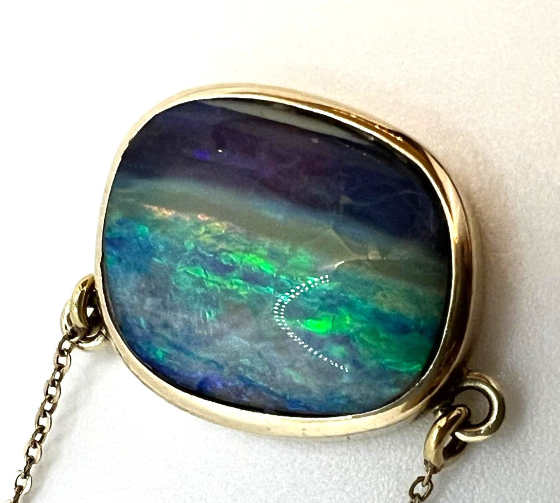 Opal Kette 585 750 Gold