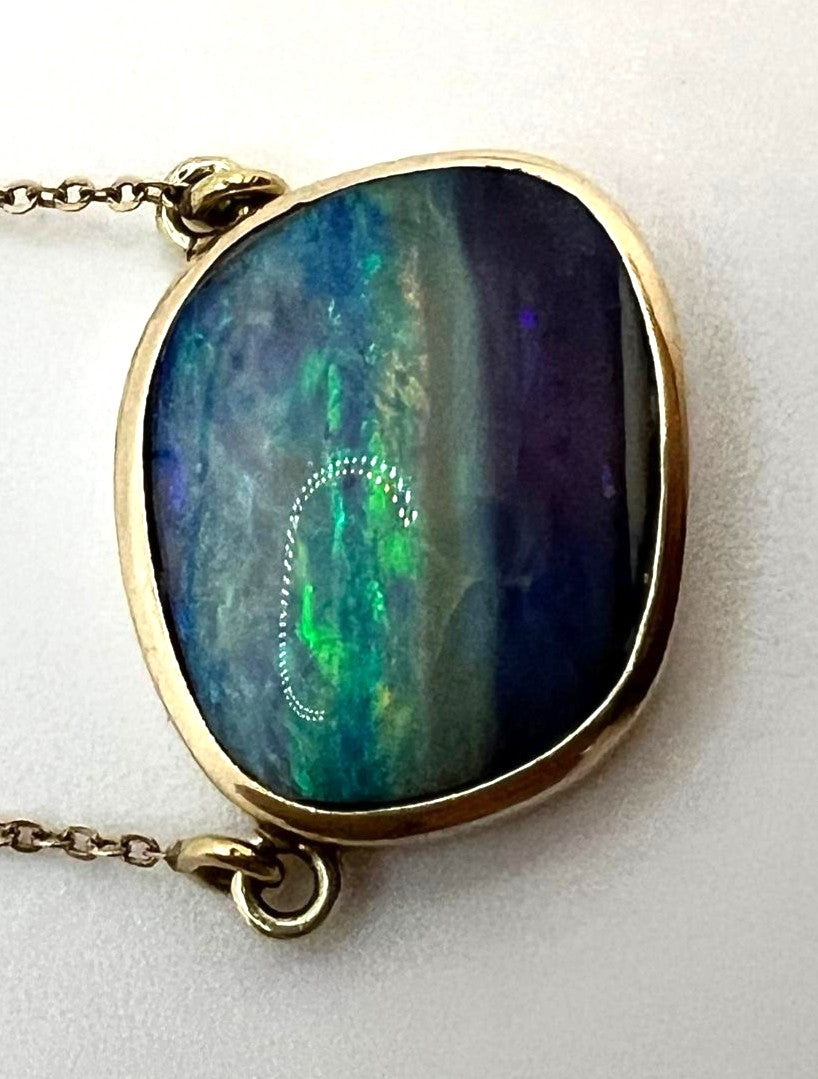 Opal Kette 585 750 Gold