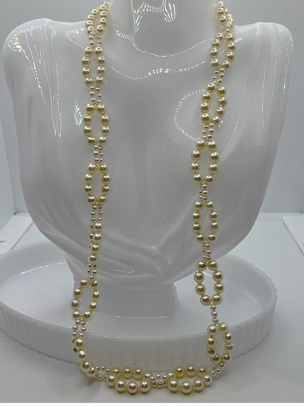 Perlenkette mit 925 Silber Verschluss
