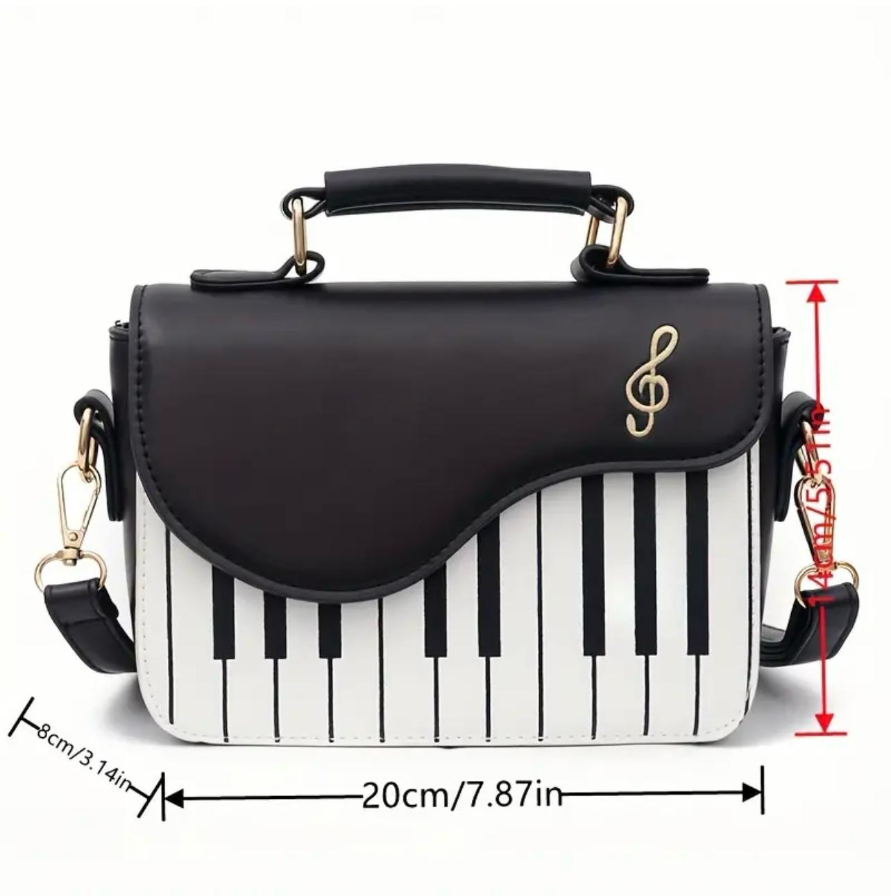 Tasche Piano Schwarz Weiß