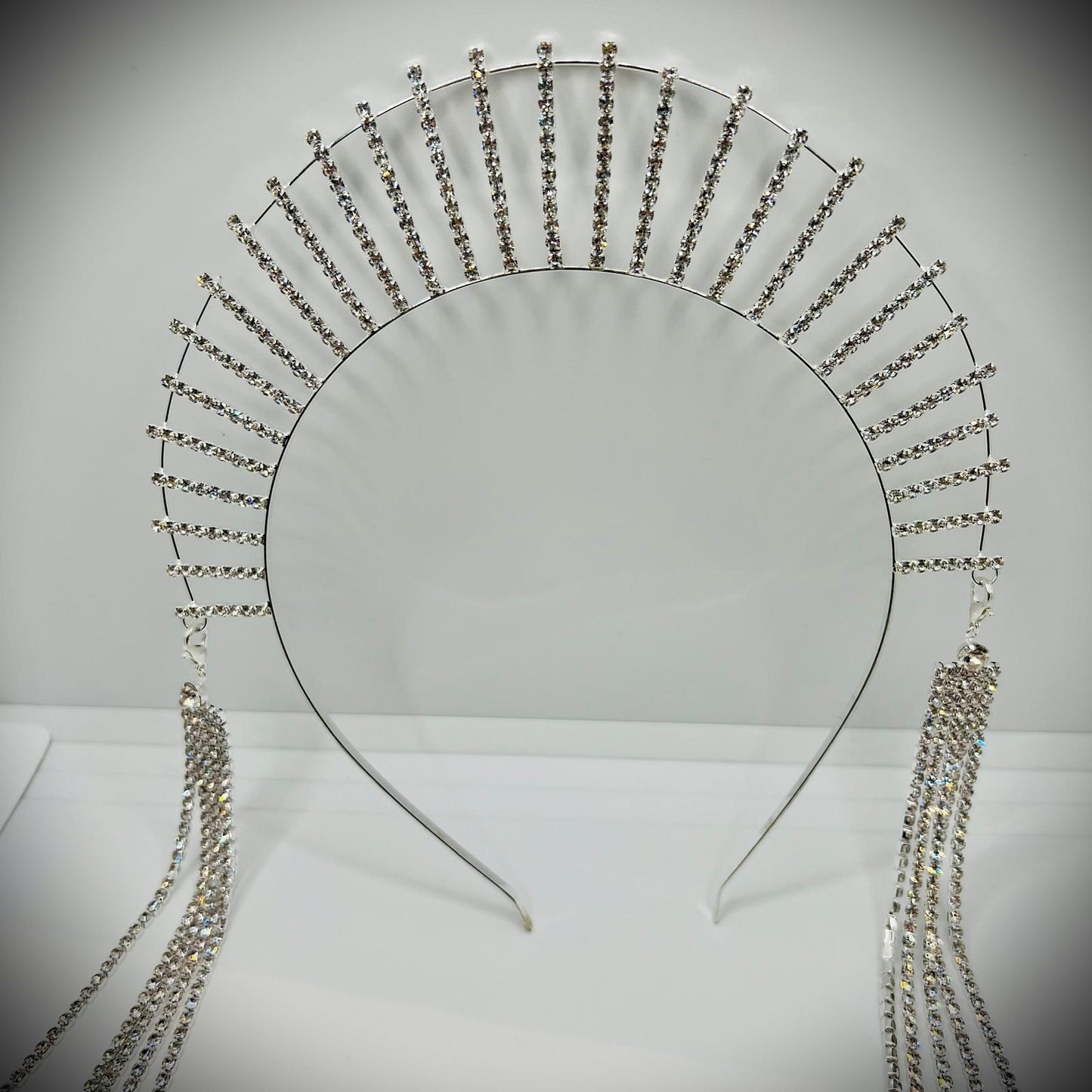 Silber Strass Sonnenkrone