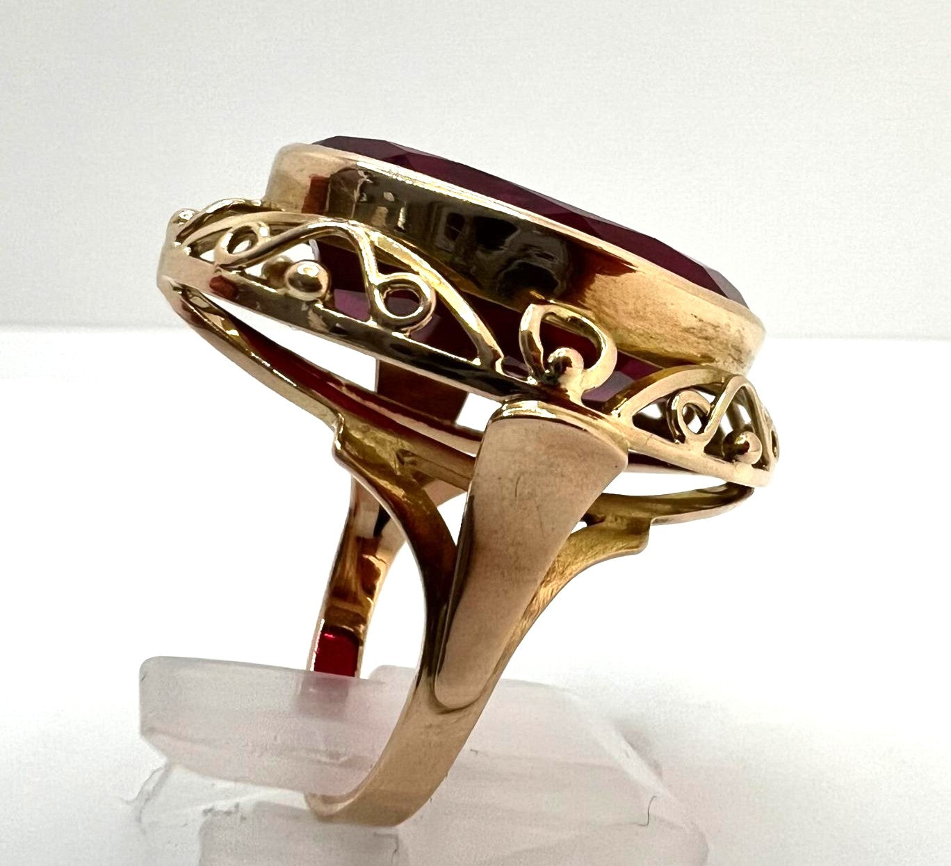 UdSSR Rubinring aus 583er Gold