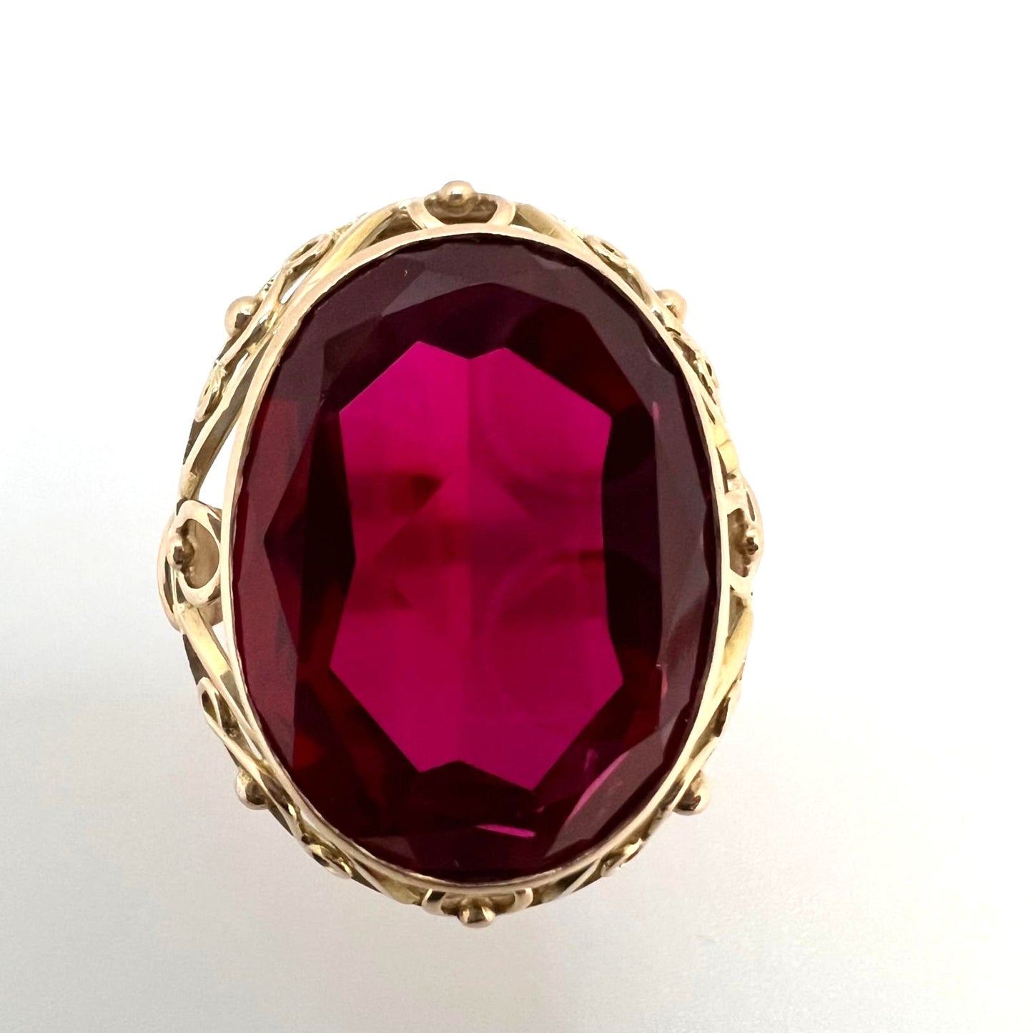 UdSSR Rubinring aus 583er Gold