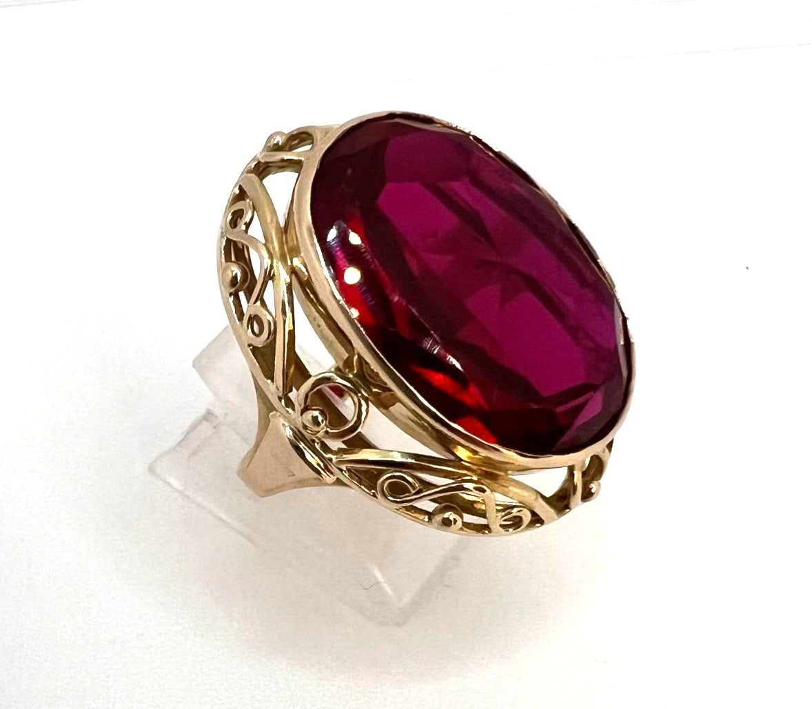 UdSSR Rubinring aus 583er Gold