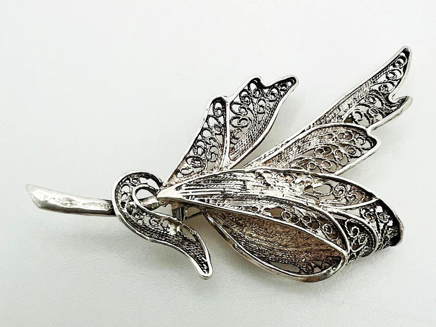 Vintage-Brosche aus Silber