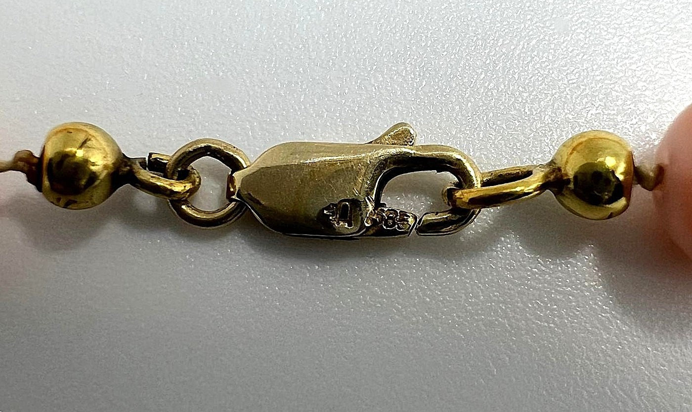 Vintage Engelshaut Korallenkette