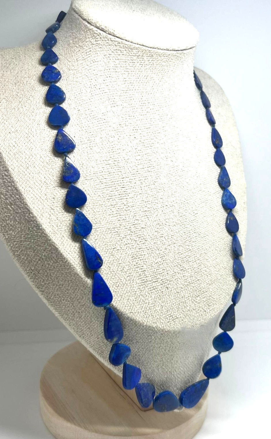 Vintage Lapislazuli Tropfenkette