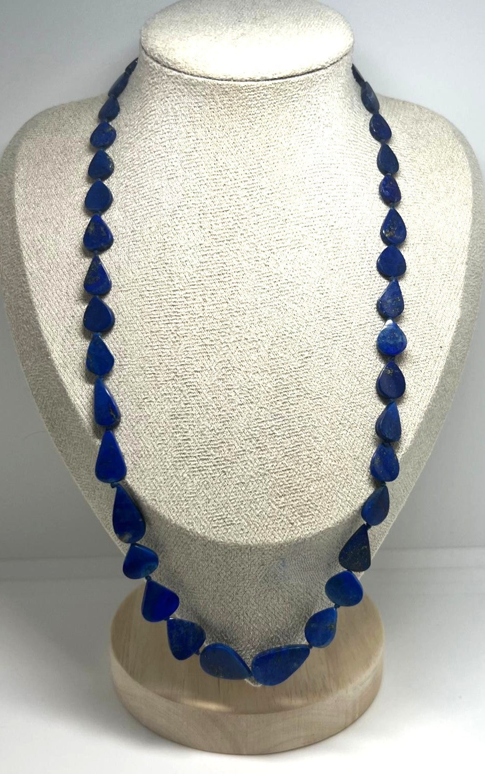 Vintage Lapislazuli Tropfenkette