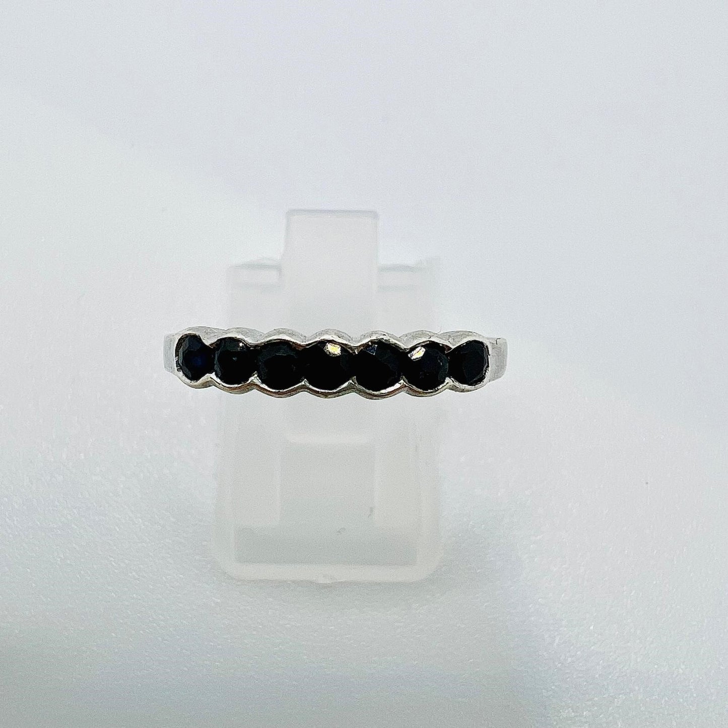 Vintage Onyx Edelstein 925 Silber Ring