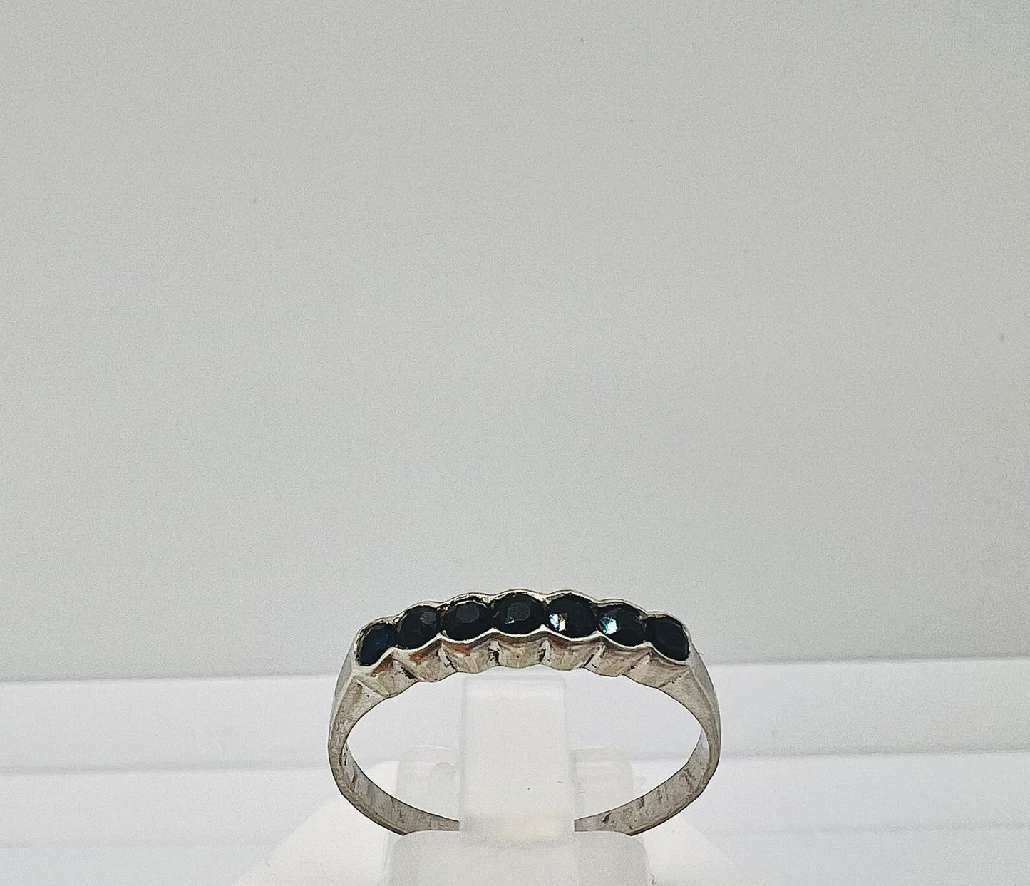 Vintage Onyx Edelstein 925 Silber Ring