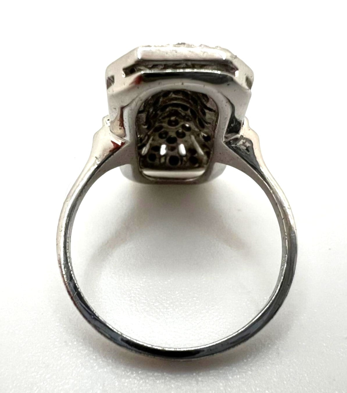 Art Déco Weißgold Ring