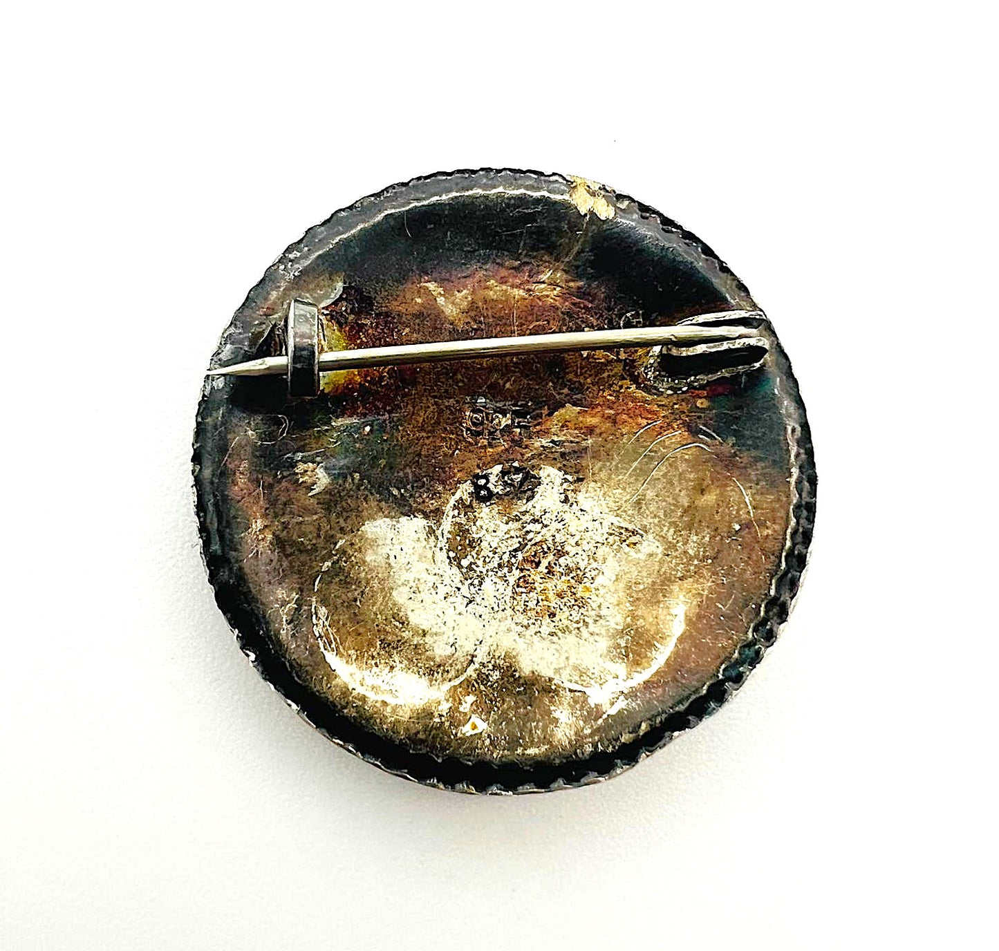 925er Silber Emaille Brosche 