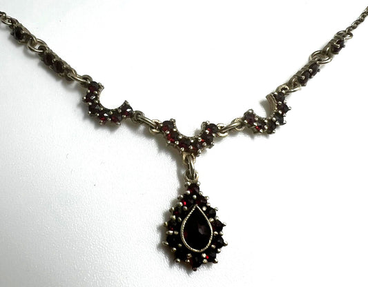 Antike Granatkette Böhmisches Collier