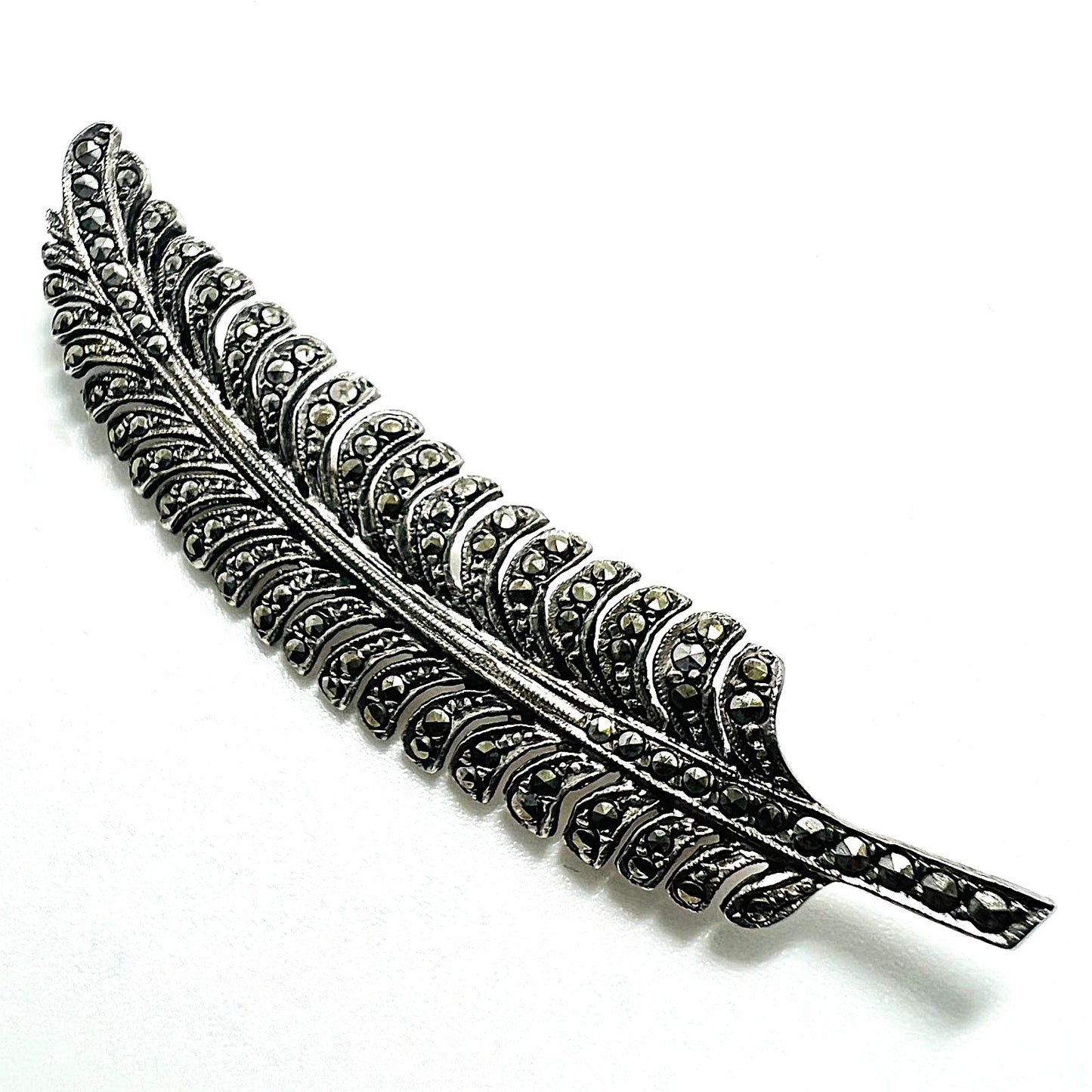 Art Deco 835er Silber-Brosche