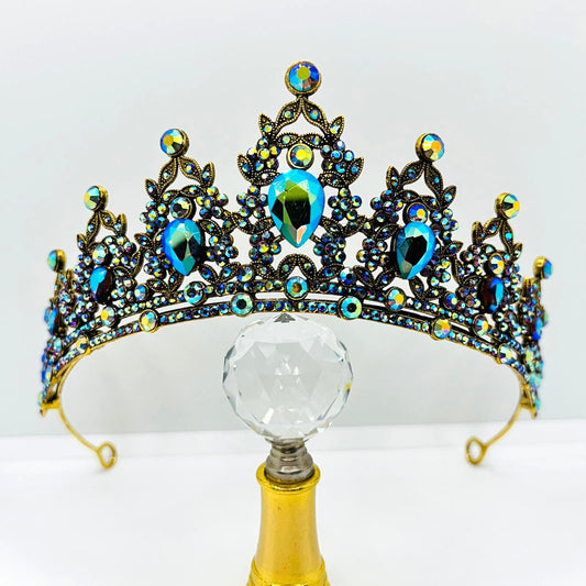 Barockstil Tiara Goldene Krone